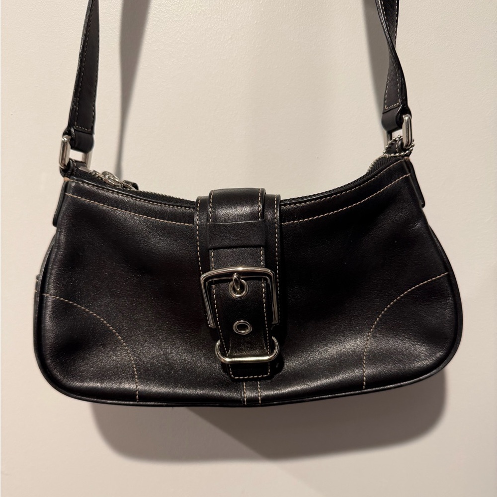 Coach Black Leather Bag